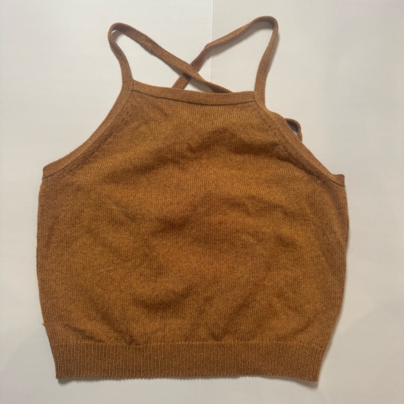 ANTHROPOLOGY Knit Tie Back Tank Top size: Small - Picture 3 of 10